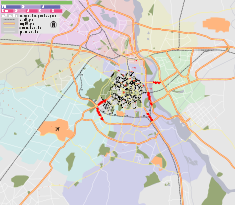 Map indicating the location of Delhi