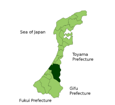 Location of Kanazawa