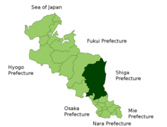 Location of Kyoto