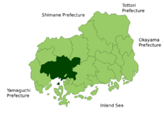 Location of Hiroshima