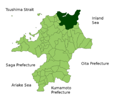 Location of Kitakyūshū