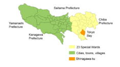 Location of Shinagawa