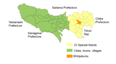 Location of Shinjuku