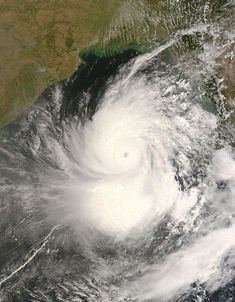 Cyclone Nargis on May 1 as a category 2 storm