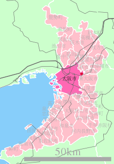 Location of Osaka