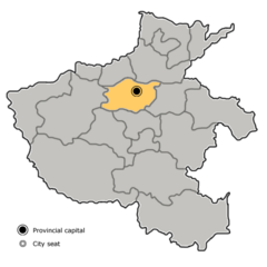 Location in Henan