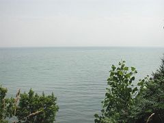 Lake Erie - From a high bluff near Leamington, Ontario