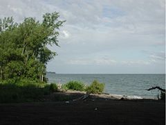 Lake Ontario - The lake seen from Dead End @ Dutch Street Rd.; Huron, New York