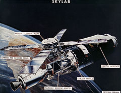 Skylab configuration with docked Apollo Command/Service Module