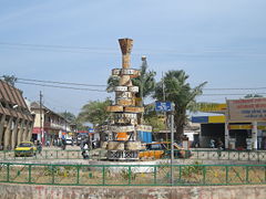 Place Jean-Paul II in the Escale neighborhood of Ziguinchor