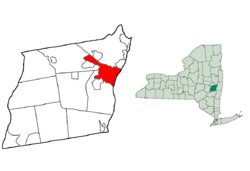 Location in Albany County and the State of New York.