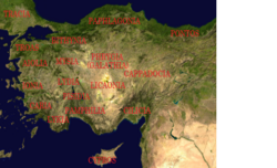 Location of Cilicia