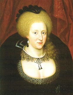 Queen Anne in mourning for Prince Henry