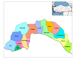 Districts of Antalya