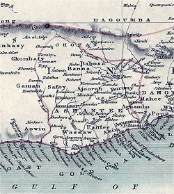 Location of Asante Empire