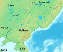 Location of Balhae