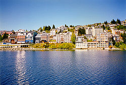 View of Bariloche from Nahuel Huapi Lake