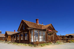 Skyline of Bodie, California