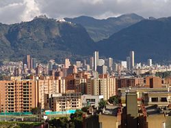 Bogota skyline in 2007