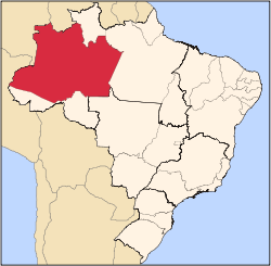 Location of Manaus