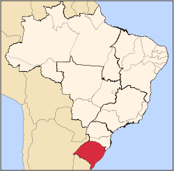 Location of Porto Alegre