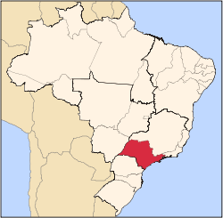 Location of São Paulo