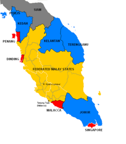 Location of Straits Settlement