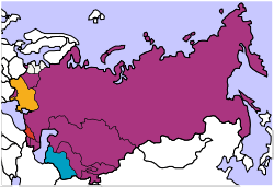 Location of the Commonwealth of Independent States