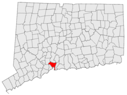 Location in Connecticut