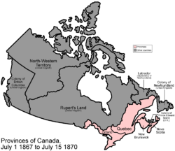 Canadian Territory at Confederation.