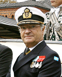 King Carl XVI Gustaf as an Admiral of the Royal Swedish Navy, 11 September 2007