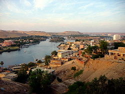 View of Aswan, overlooking the Nile