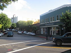 Corte Madera Ave in downtown Mill Valley