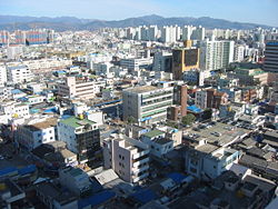 Downtown Daegu in January 2005