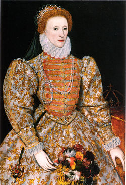 Elizabeth I , "Darnley Portrait", c. 1575