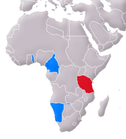 Location of East Africa