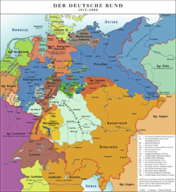 Map of the German Confederation