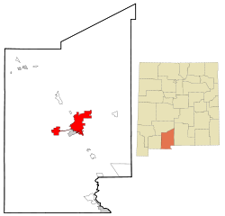 Location in the state of New Mexico