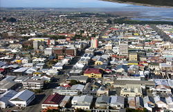 Looking over central Invercargill