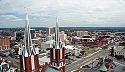 Downtown Macon skyline from northwest