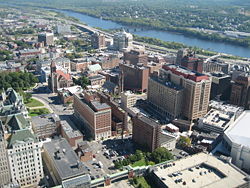 Downtown Albany as seen from the Corning Tower.