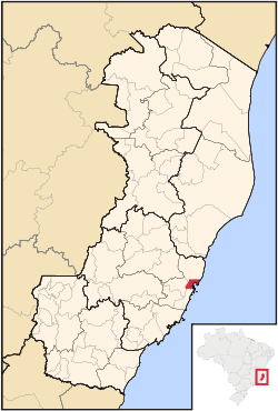 Location in the State of Espírito Santo