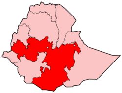 Location of the Oromia Region