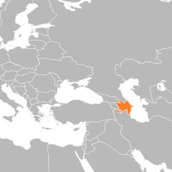 Location of Azerbaijan