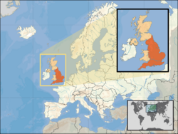 Location of England