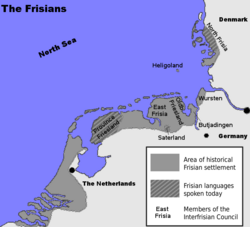 Location of Frisia