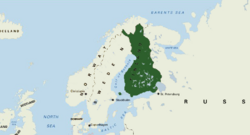 Location of Finland