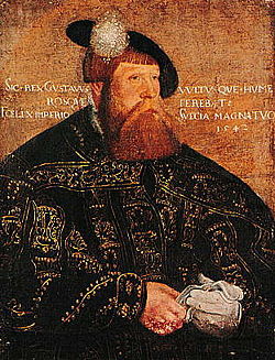 Gustav I portraited in 1542 by Jakob Bincks.