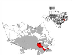 Location in the state of Texas