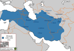 Location of Ilkhanate